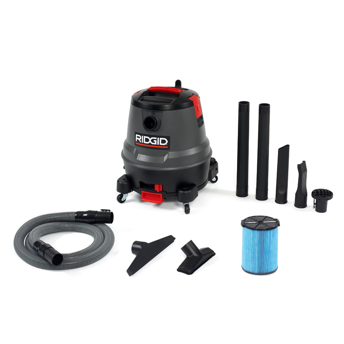 Ridgid 50333 1250RV 12 Gallon Motor-On-Bottom Wet/Dry Vacuum