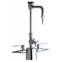 Chicago Faucets 1301-GN2BVBE7CP Universal Deck Mounted Combination Fitting - Multiple Service Polished Chrome -