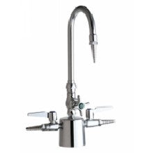 Chicago Faucets 1301-CP Universal Deck Mounted Combination Fitting - Multiple Service Polished Chrome