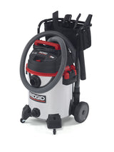 RIDGID 50353 16 Gallon Stainless Steel Wet/Dry Vacuum with Cart (1610RV)