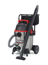 RIDGID 50353 16 Gallon Stainless Steel Wet/Dry Vacuum with Cart (1610RV)