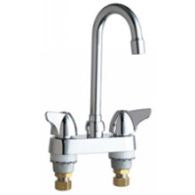 Chicago Faucets 1895-ABCP Universal Centerset Deck Mounted Faucet Polished Chrome -