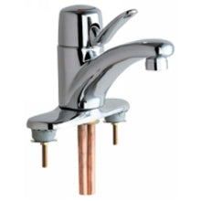 Chicago Faucets 2200-4E2805ABCP Universal Deck Mounted Single Handle Faucets Polished Chrome -