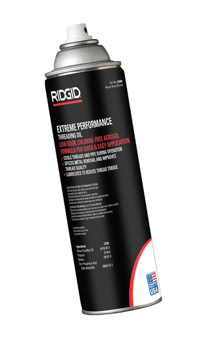 RIDGID 22088 Extreme Performance Aerosol Thread Cutting Oil