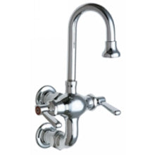 Chicago Faucets 225-261ABCP Universal Wall Mounted Inside Sill Fitting Polished Chrome -