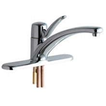 Chicago Faucets 2300-8ABCP Universal Single Handle Kitchen Faucet Polished Chrome -