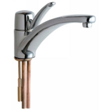 Chicago Faucets 2300-ABCP Universal One Handle Centerset  Polished Chrome -