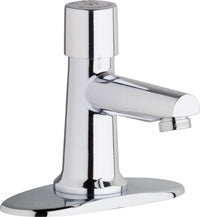 Chicago Faucet 3500-4E2805ABCP Single Supply Metering Sink Faucet