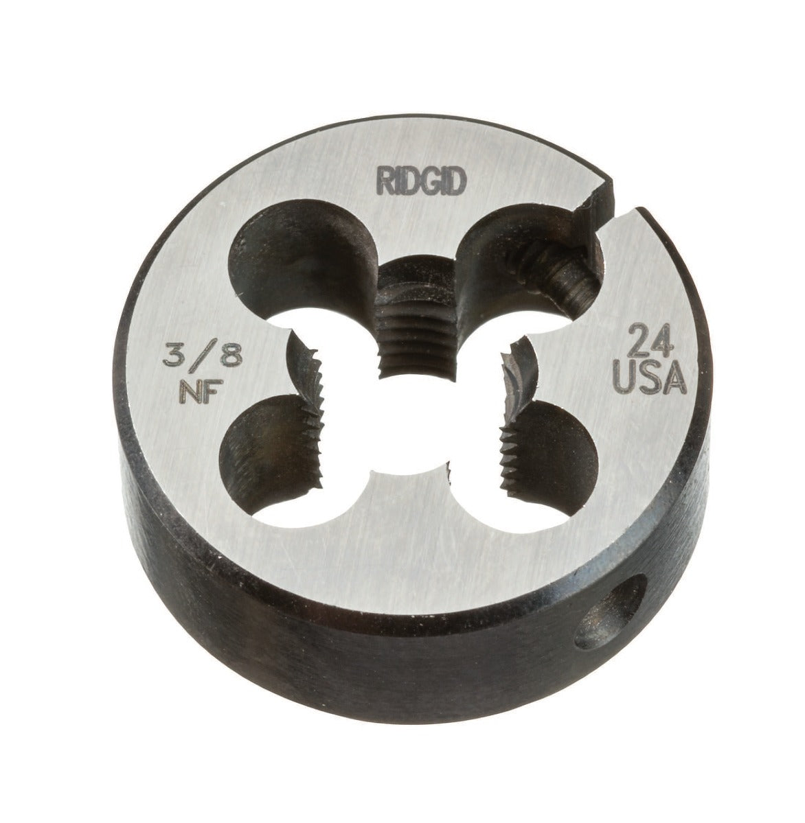 RIDGID 38395 3/8"-24 UNF Alloy RH Bolt Threader Button Die