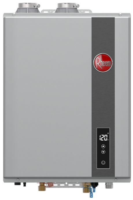 Rheem RTGH-95DVLN-3 Tankless water Heater, Replaces RTGH-95DVLN-2 and RTGH-95DVLN. Indoor tankless water heater, indoor natual gas tankless water heater