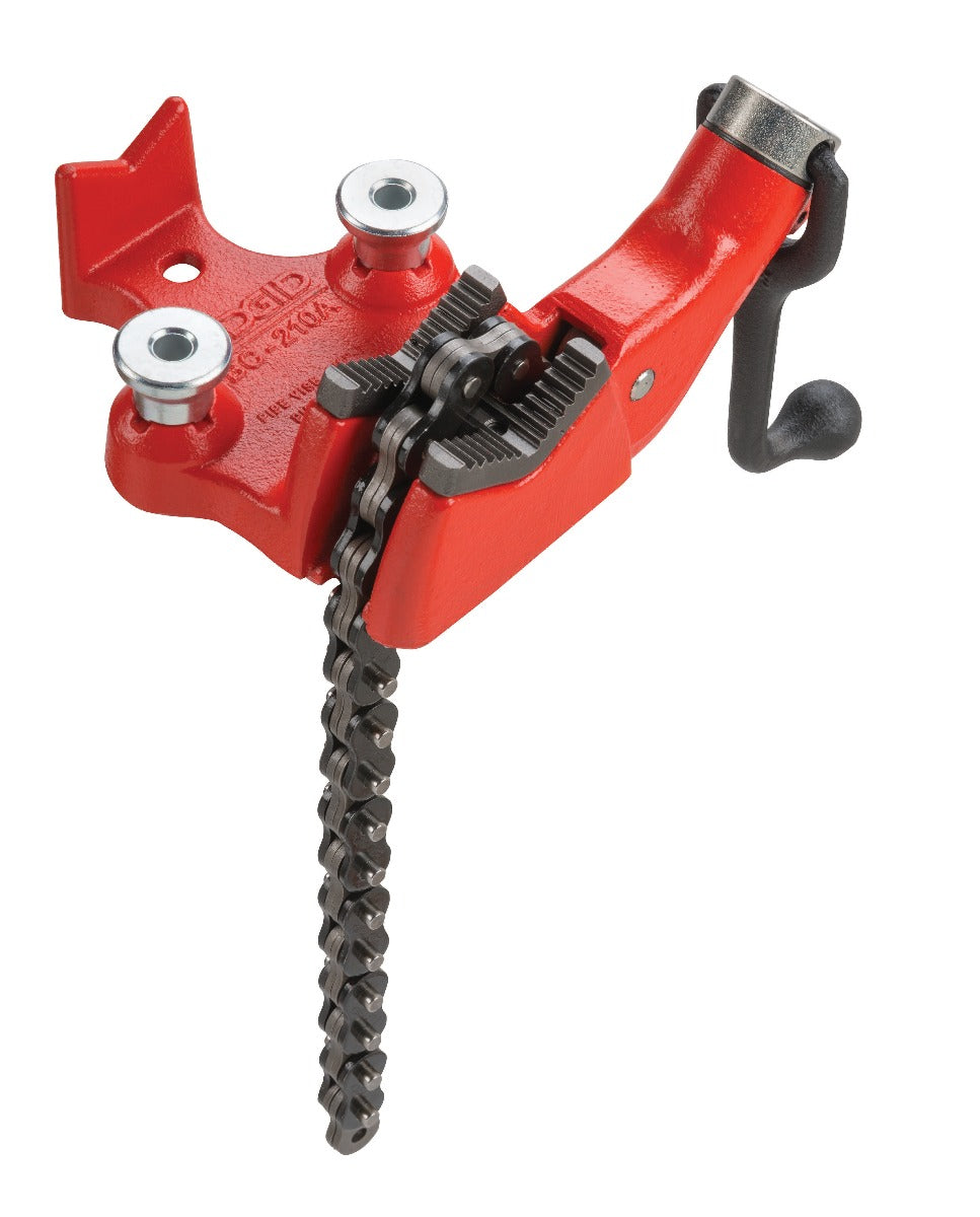 RIDGID 40185 BC210A 1/8"-2 1/2" Top Screw Bench Chain Vise