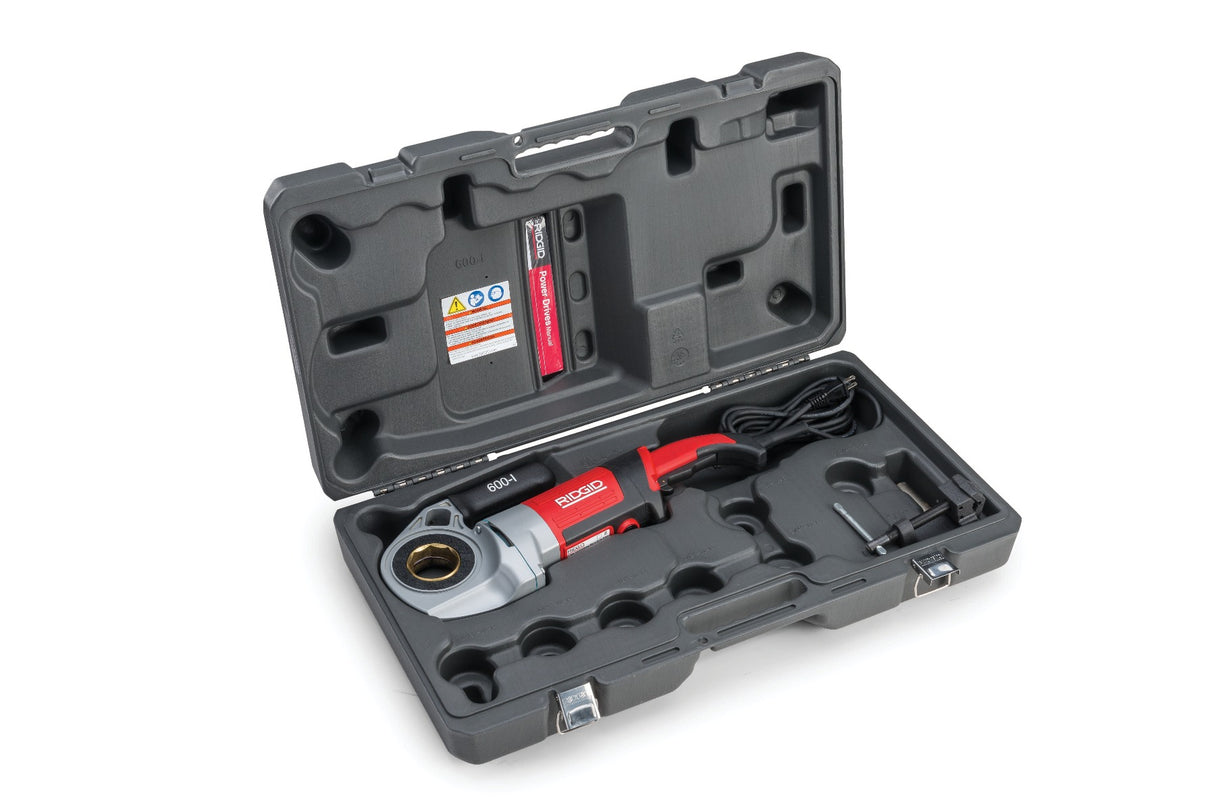 RIDGID 44913 600-I Power Drive Threader with Case and Support Arm