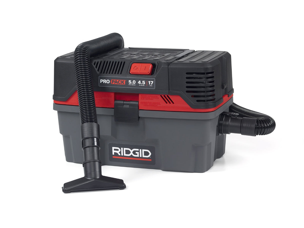 RIDGID 50318 4500RC 4.5 Gal ProPack Wet/Dry Vacuum