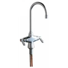 Chicago Faucets 50-E2805-5ABCP Universal Single Hole Deck Mounted Faucet Polished Chrome -