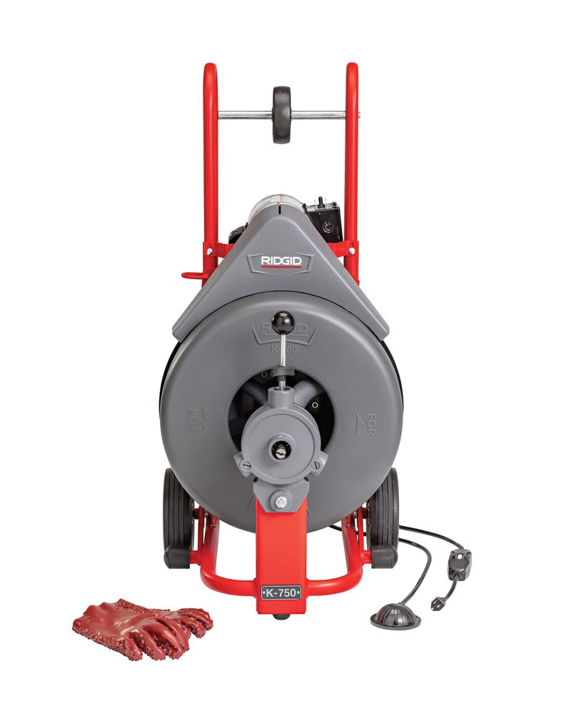 RIDGID 42002 K-750 Drum Machine with AUTOFEED - 75' x 3/4" Cable