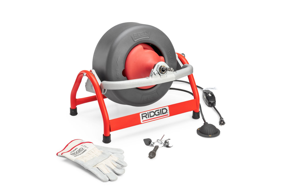 RIDGID 53127 K-3800 Drum Machine with C-46 Drain Cable