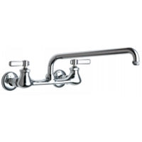 Chicago Faucets 540-LDL12E1WXFABCP Universal Service Sink Faucet Polished Chrome -