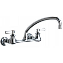 Chicago Faucets 540-LDL9ABCP Universal Wall Mounted Sink Faucet Polished Chrome -