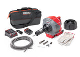 RIDGID 78058 K-46 Cordless SinkSnake Deluxe Kit with 5/16" x 25' Cable, 3/8" x 35' Cable, T-250 Tool Set, Carrying Case, 18V 2.5Ah Battery & Charger