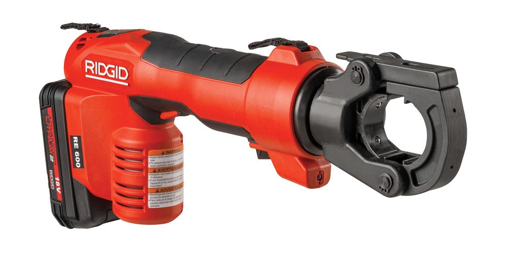 RIDGID 57573 RE-600 RDH Electrical Crimp Tool w/ Latching Round Crimp Head