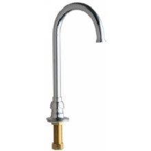 Chicago Faucets 626-FCABCP Universal Single Hole Gooseneck Spout Polished Chrome