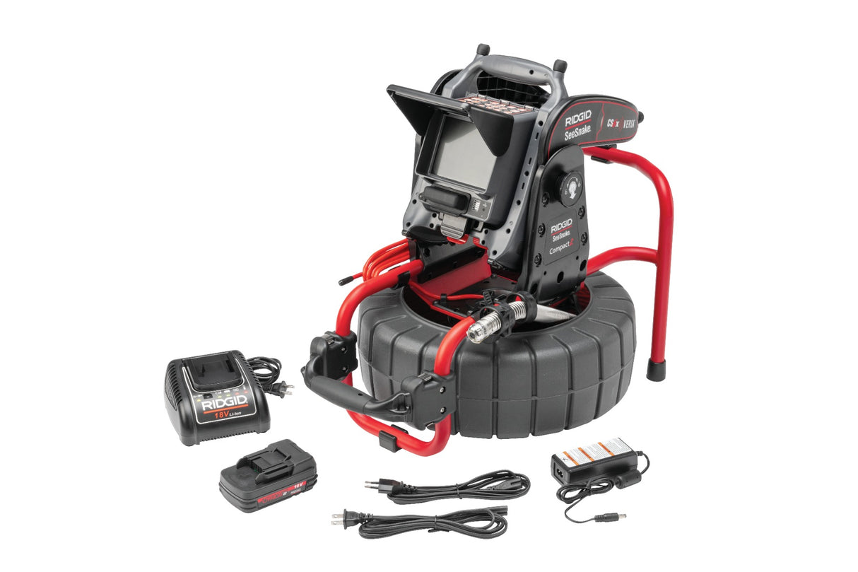 RIDGID 65103 Seesnake Compact2 with VERSA Monitor, Battery, and Charger