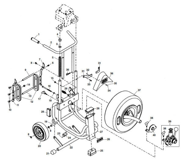 RIDGID 60627 Axle