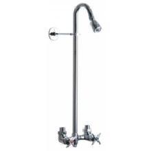 Chicago Faucets 752-CP Universal Exposed Wall Mount Commercial Shower Fitting Polished Chrome