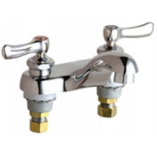 Chicago Faucets 802-VE2805ABCP Universal Deck Mounted Centerset Faucet Polished Chrome -