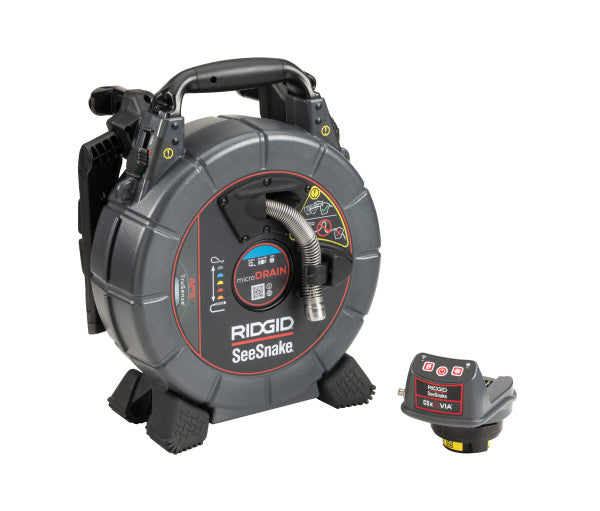 RIDGID 80653 SeeSnake mircroDRAIN APX & CSx Via System with TruSense - 1 Battery and 1 Charger Included