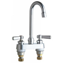 Chicago Faucets 895-XKABCP Universal Centerset Deck Mounted Faucet Polished Chrome -