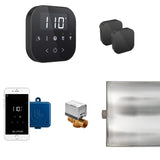 Mr. Steam AirButler Max Steam Shower Control Package with AirTempo Control and Aroma Glass SteamHead in Black