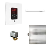 Mr. Steam Basic Butler Linear Steam Shower Control Package with iTempo Control and Linear SteamHead in Square