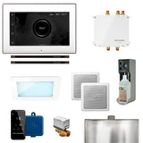 Mr. Steam Bliss Max Linear Programmable Steam Generator Control Kit with iSteamX Control and Linear SteamHead in White