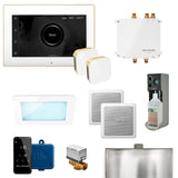 Mr. Steam Bliss Max Programmable Steam Generator Control Kit with iSteamX Control and Aroma Glass SteamHead in White