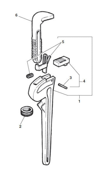 RIDGID 31610 10" Heel Jaw Assembly