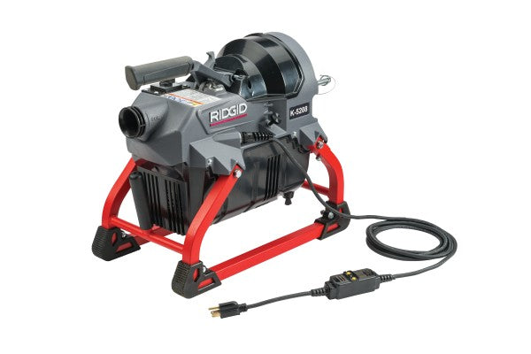 RIDGID 62378 K-5208 Sectional Machine with Guide Hose, 7 C-11 Cables, 2 A-8 Wire Baskets, and Toolbox Kit