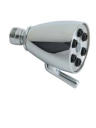 Chicago Faucets 600-CP Universal 6 Jet Adjustable Shower Head Polished Chrome