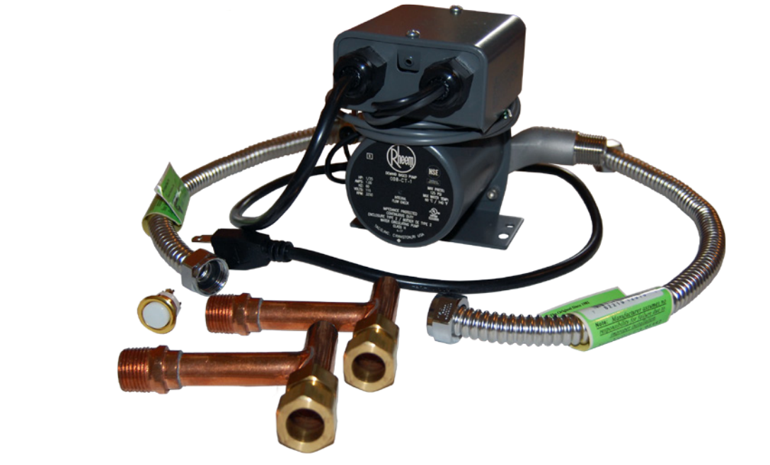 Rheem AP18537 Under Sink Demand-Based Recirculation Pump Kit With Connectors 