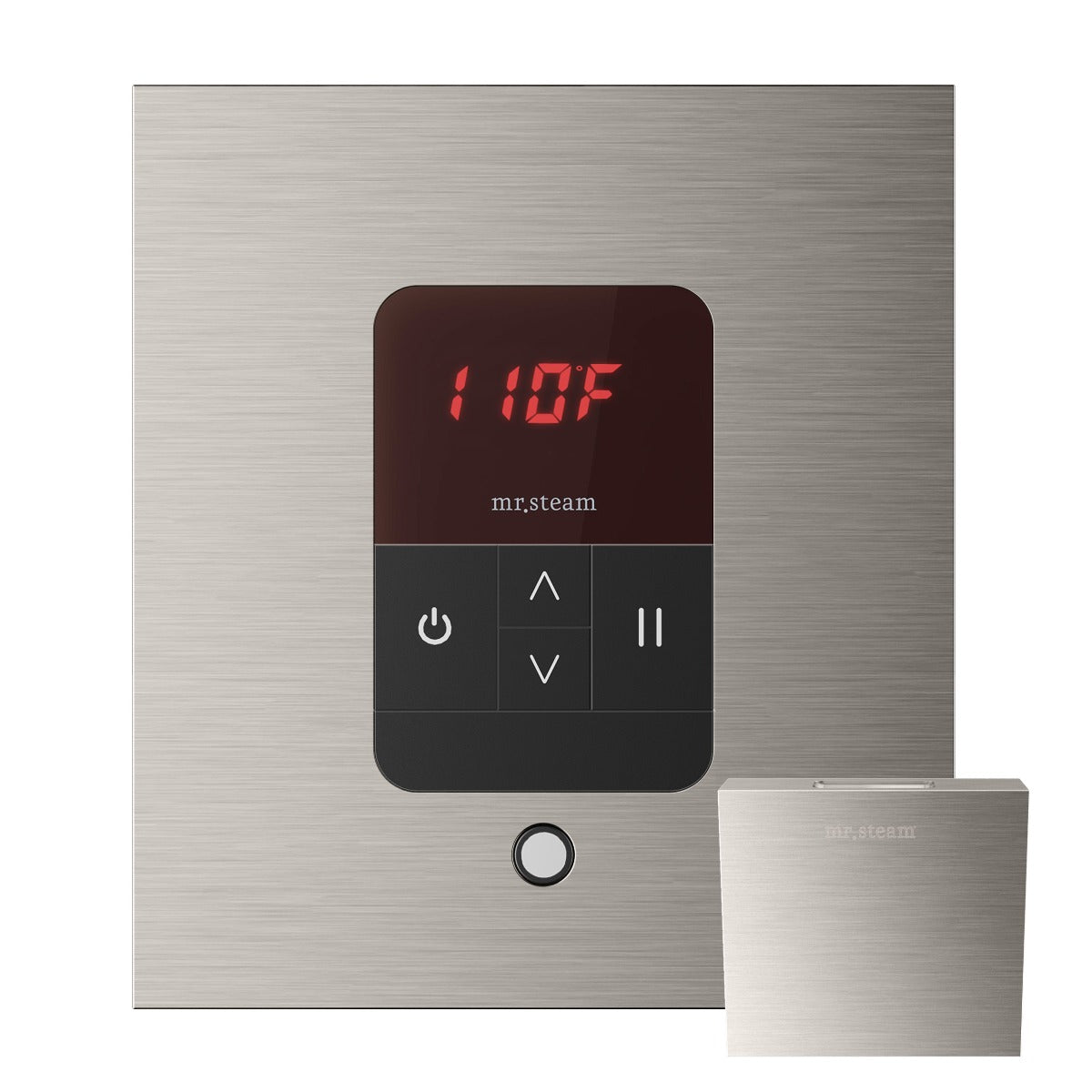 Mr. Steam iTempo Steam Shower Control and Aroma Designer SteamHead in Square 