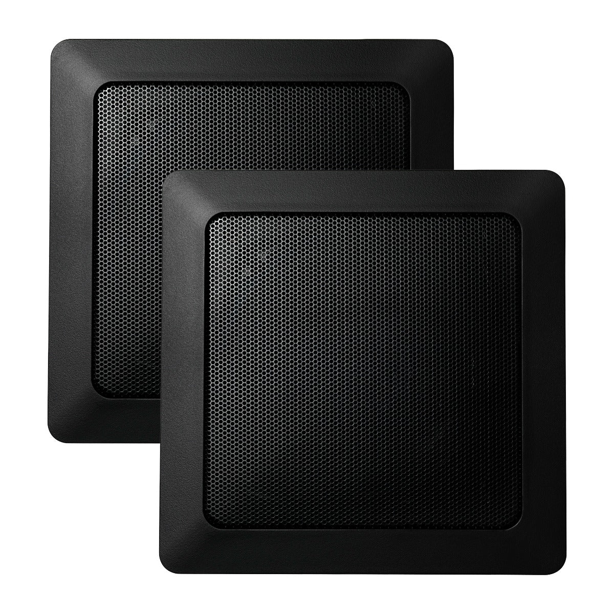 Mr. Steam 7" Black MusicTherapy Speakers in Square