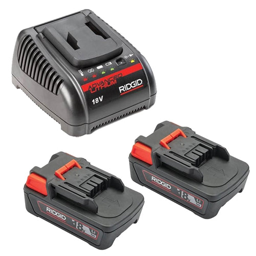 RIDGID 66013 Set of 2 Batteries / 1 Charger