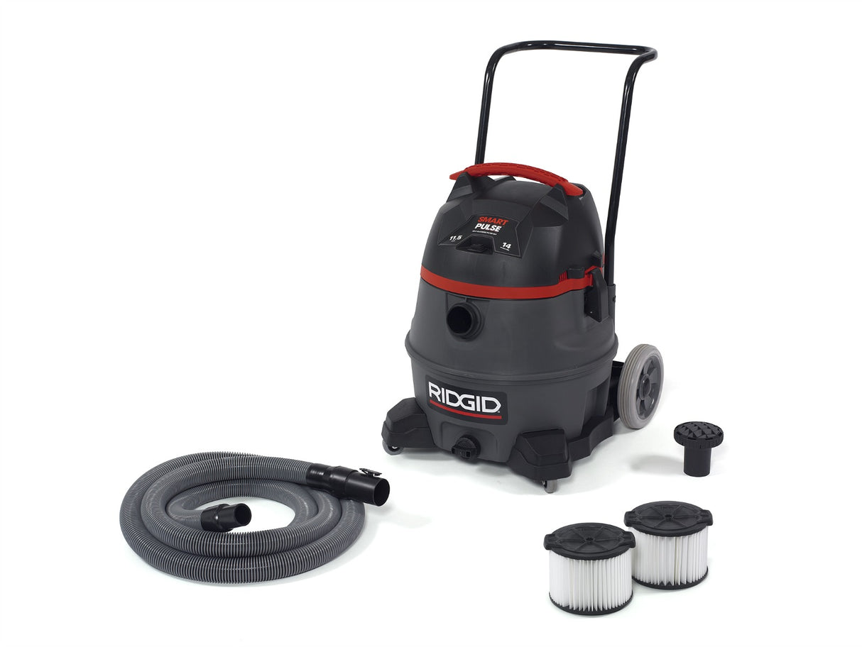 RIDGID 50373 14 Gallon Smart Pulse Wet/Dry Vacuum