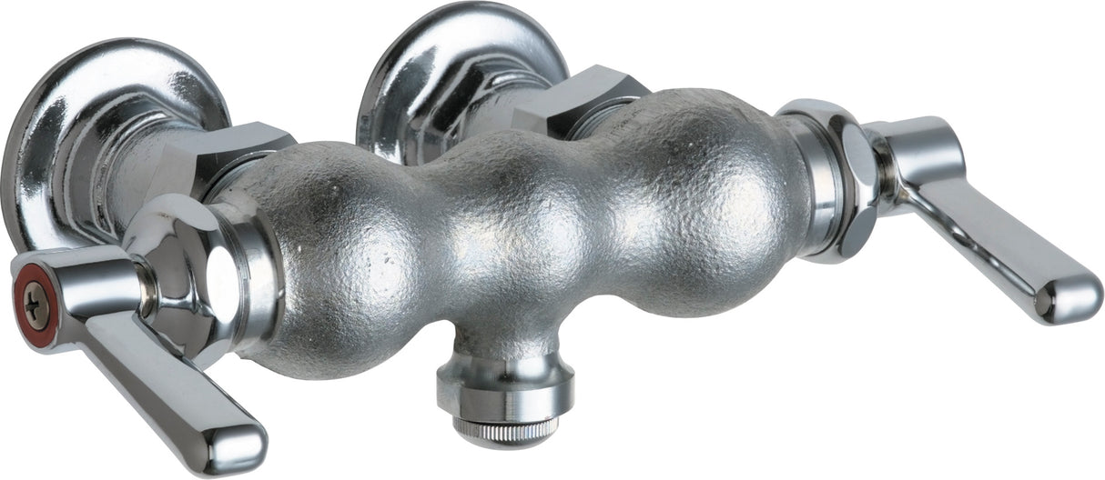 Chicago Faucets 65-261ABRCF Wall-Mounted Manual Faucet with 3-3/8" Centers