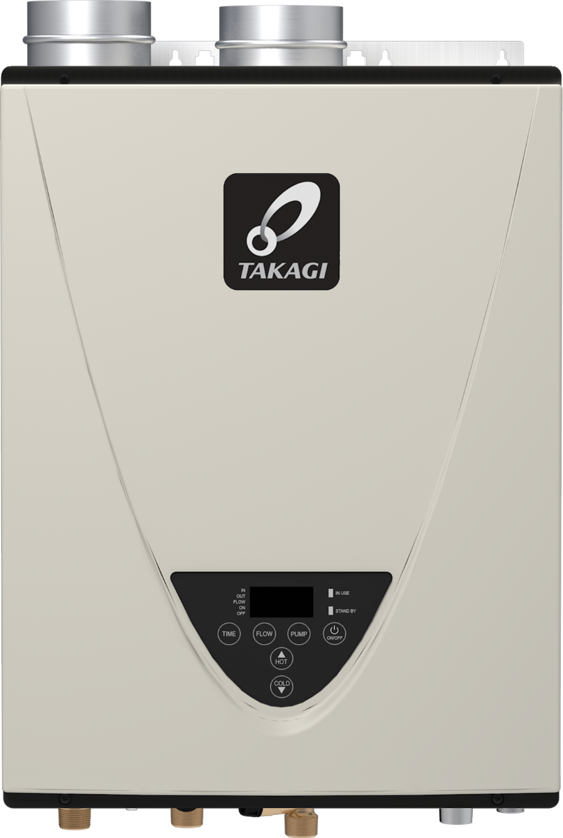 Takagi TCT-199I-N 199,000 BTU Commercial Natural Gas Indoor Condensing Ultra-Low NOx Tankless Water Heater