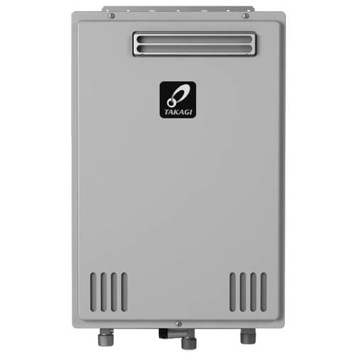 Takagi TK-110U-E 140,000 BTU Natural Gas/Liquid Propane Outdoor Non-Condensing Ultra-Low NOx Tankless Water Heater