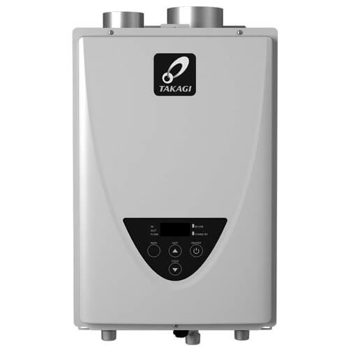 Takagi TK-110U-I 140,000 BTU Natural Gas/Liquid Propane Indoor Non-Condensing Ultra-Low NOx Tankless Water Heater