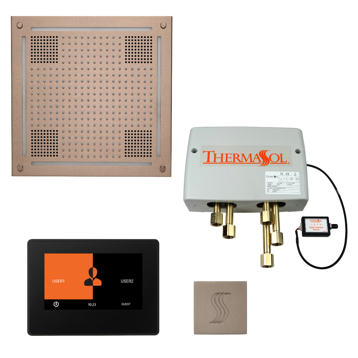 ThermaSol Total Wellness HydroVive Package with 7" ThermaTouch Square