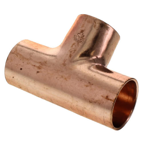 2-1/2 CxCxC Wrot Copper Sweat Tee Cello WPT-40