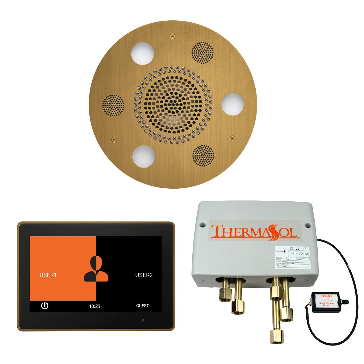 ThermaSol Wellness Shower Package with 10" ThermaTouch Round